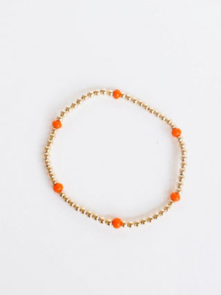 14k Gold Filled - Orange Poppi Bracelet