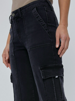 Black Tracey Cropped Cargo