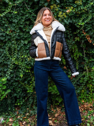 Alpine Trio Cropped Puffer Jacket