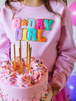 Birthday Girl Patch Sweatshirt - Girl