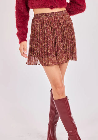 Candlelight Pleated Skirt