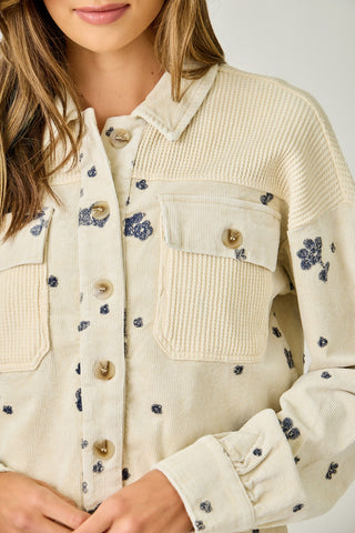 Ellie Embroidered Denim Jacket