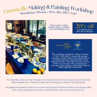 Limoncello Making & Painting Workshop