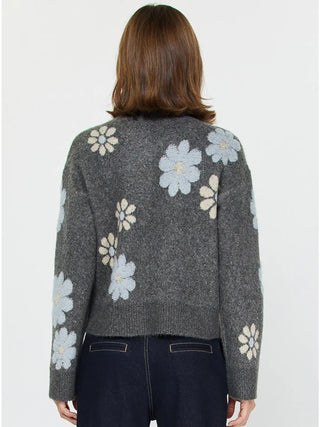 Flower Motif Spring Sweater