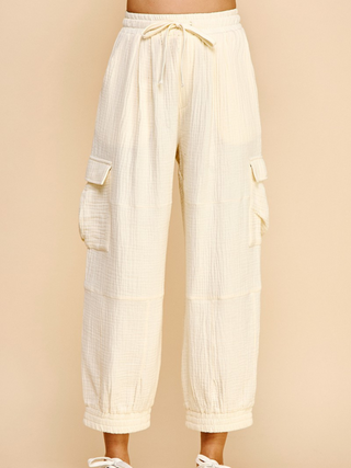 Get Going Cargo Pants - Ivory