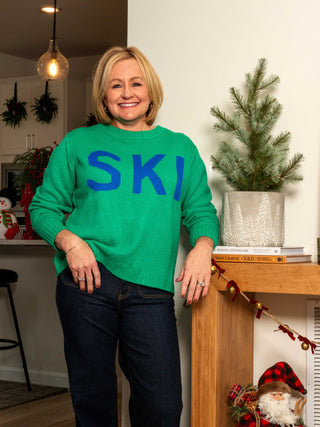 Green Ski Sweater