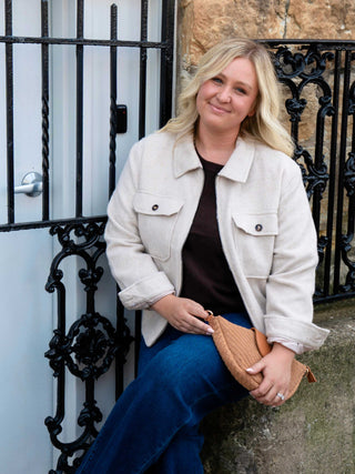 Isra Jacket Heather Taupe