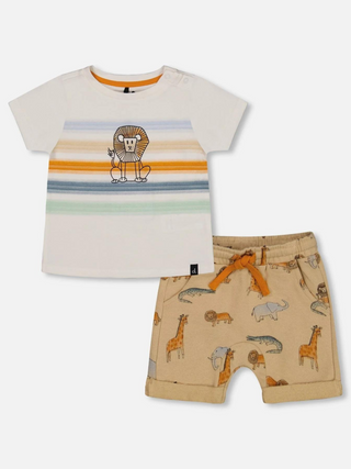 Jungle Animals Top/Shorts Set