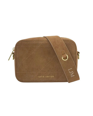 Katie Loxton Avery Quilted Crossbody - Caramel