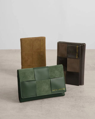 Katie Loxton Taya Crackle Purse - Bitter Chocolate