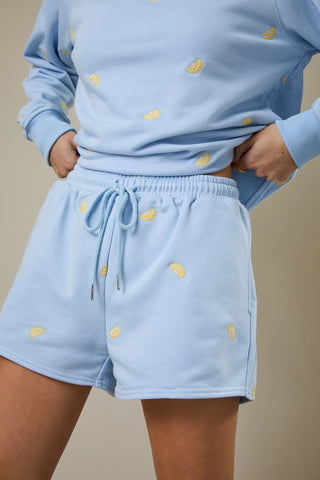 Mid Rise Lemon Sweatshort