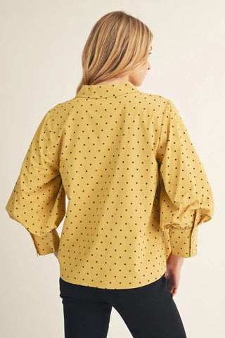 Musatrd Polka Dot Blouse