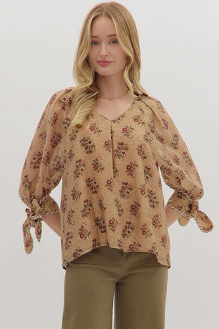 Mystic Meadow Tie Blouse