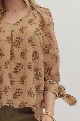 Mystic Meadow Tie Blouse