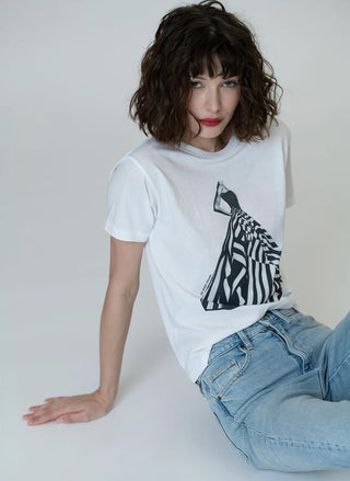 No More Drama White Mushie Tee