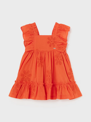 Orange Embroidered Dress