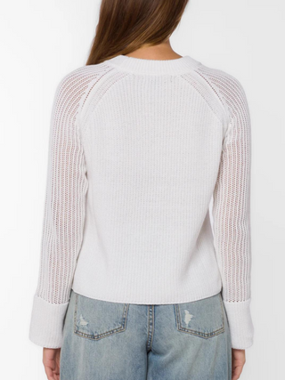 Out for the Day Sweater - White