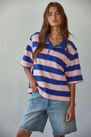 Pop the Collar Pink Blue