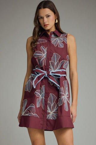 Porch Sipping Wine Dress