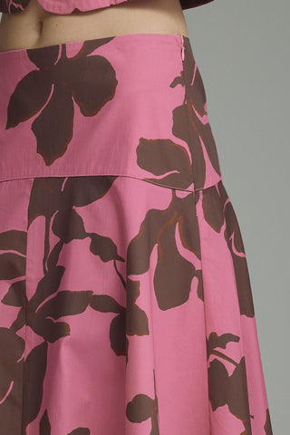 Priscilla Pink Brown Skirt