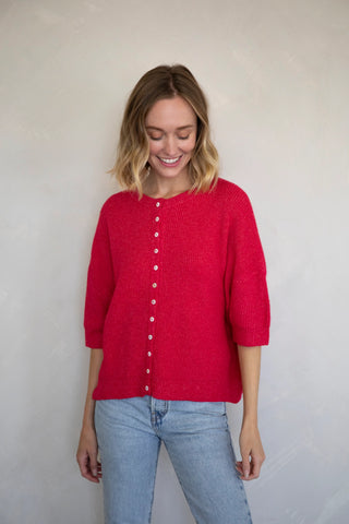 Red Cherie Cardigan
