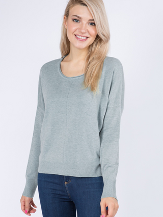 Simple Days Sweater - Heather Silver