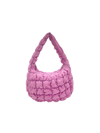 Small Quilted Bag - Bubblegum Pink