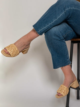 The Winona Woven Raffia Heel