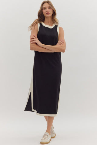 The Anna Black Maxi Dress