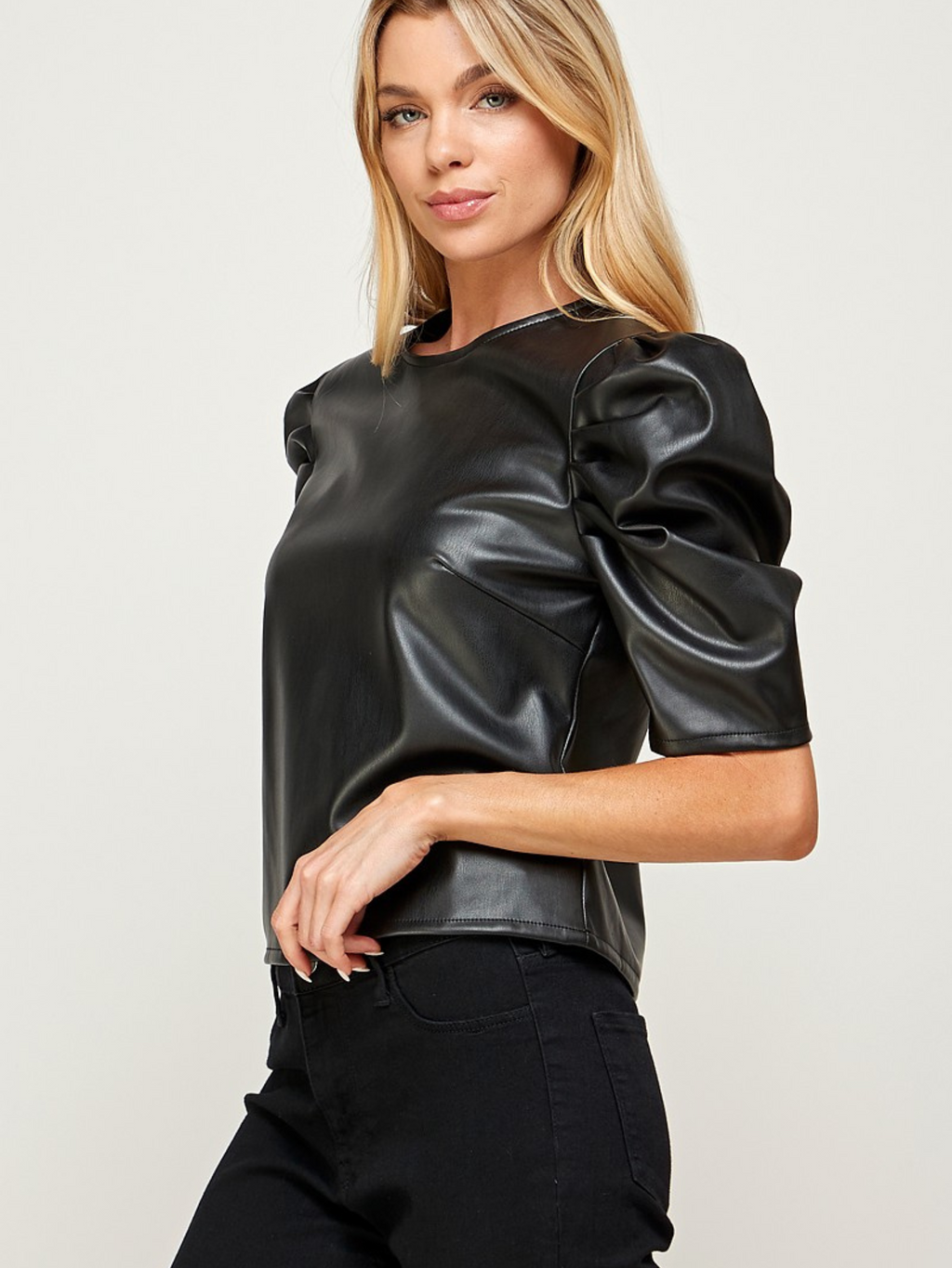 Wild and Sweet Pleather Top