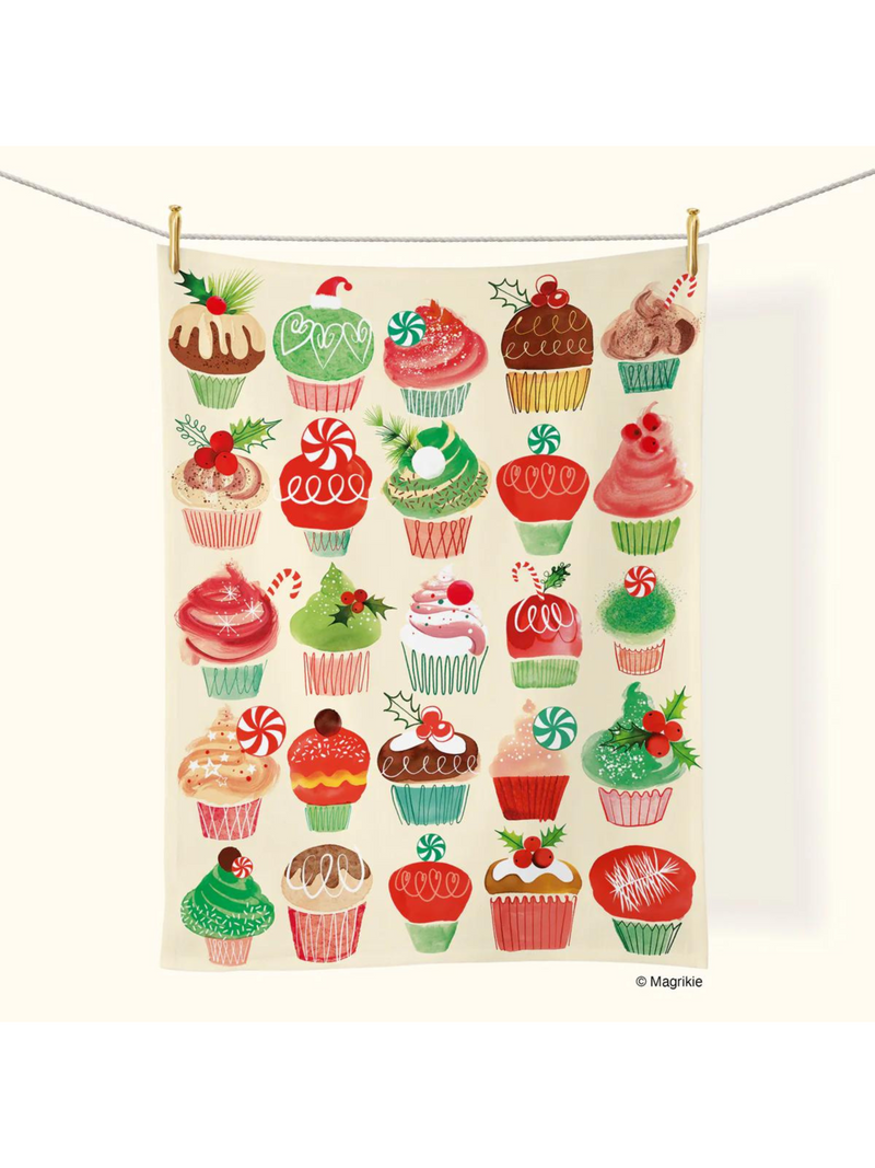 Cupcakes and Candy Tea Towel