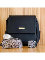 Boxy Backpack - Black Leatherette