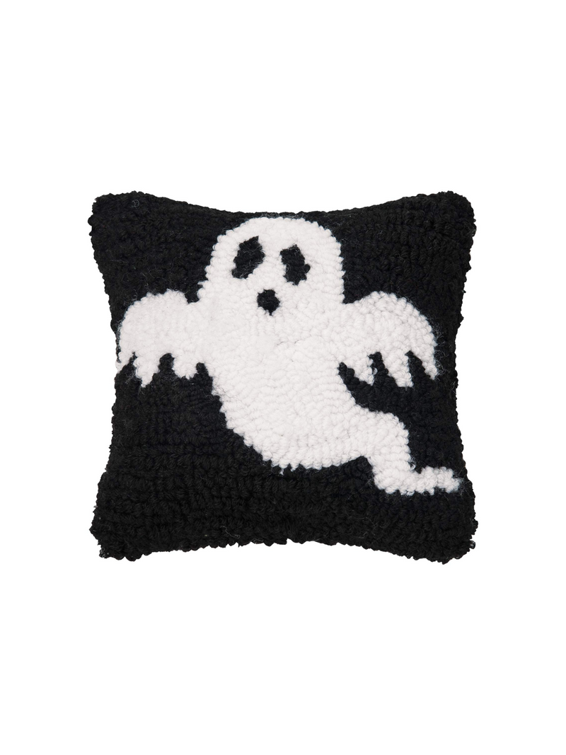 Spooky Ghost Hooked Pillow